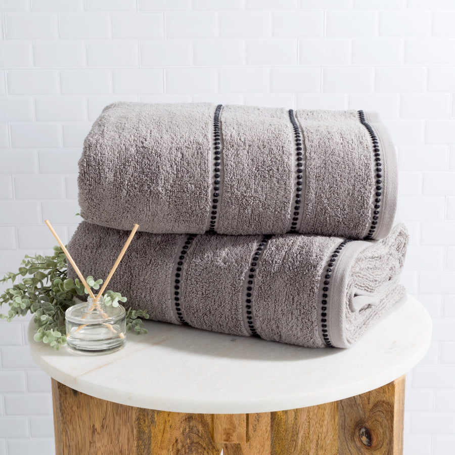 Luxurious Huge 34 x 68 In Cotton Towel Set- 2 Piece Bath Sheet Set Made From 100% Plush Cotton- Quick Dry, Soft and Image 1
