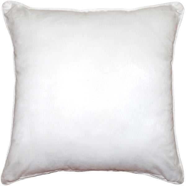 Pillow Decor - Sedona Microsuede White Throw Pillow 22x22 Image 1