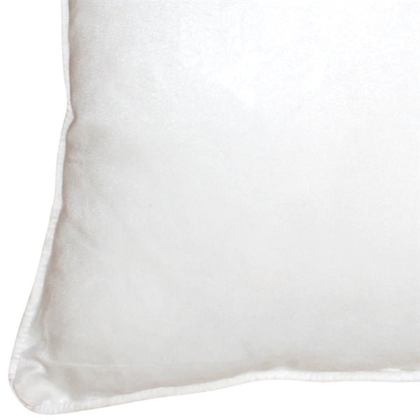 Pillow Decor - Sedona Microsuede White Throw Pillow 22x22 Image 2