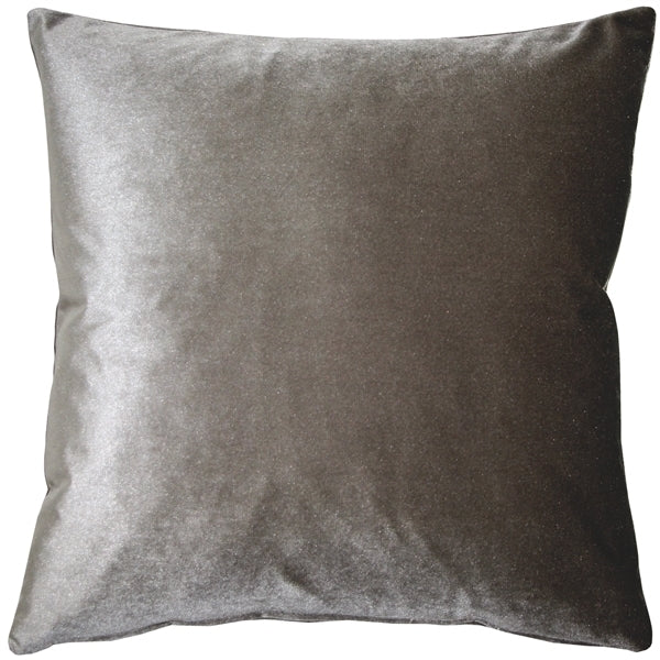 Pillow Decor - Corona Silver Velvet Pillow 19x19 Image 1