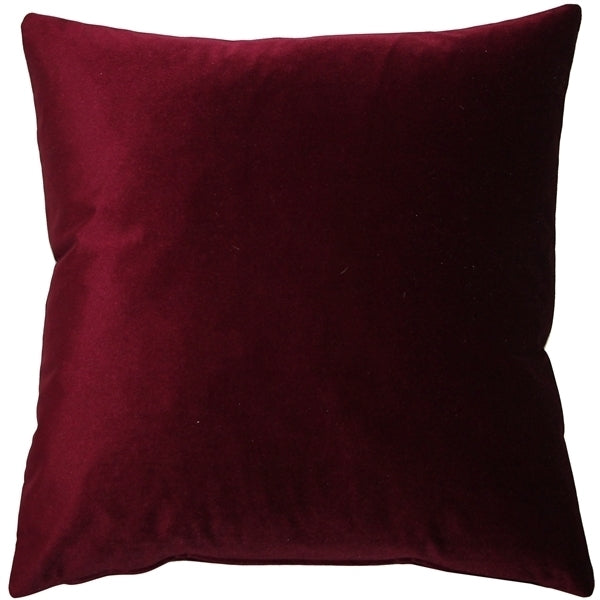 Pillow Decor - Corona Scarlet Velvet Pillow 16x16 Image 1