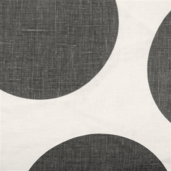 Pillow Decor - Tuscany Linen Gray Circles Throw Pillow 22x22 Image 2
