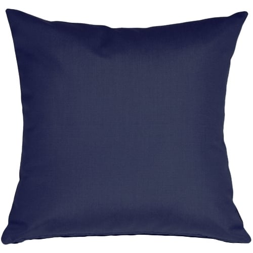 Pillow Decor - Sunbrella Navy Blue 20x20 Outdoor Pillow Image 1