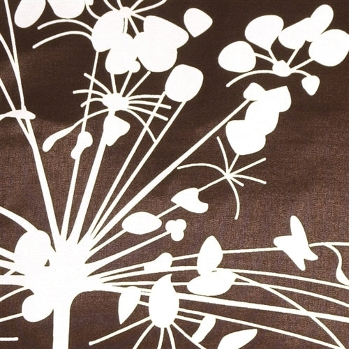 Pillow Decor - Brown with White Spring Flower Throw Pillow Image 2