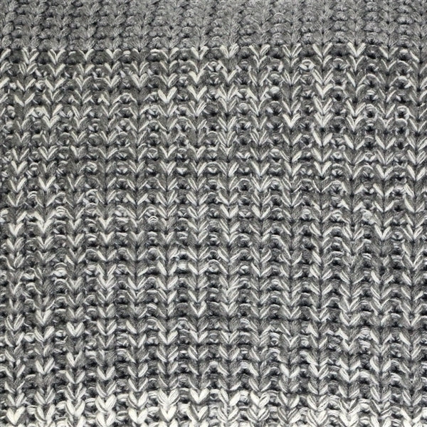 Pillow Decor - Hygge Gray Stripe Knit Pillow Image 2
