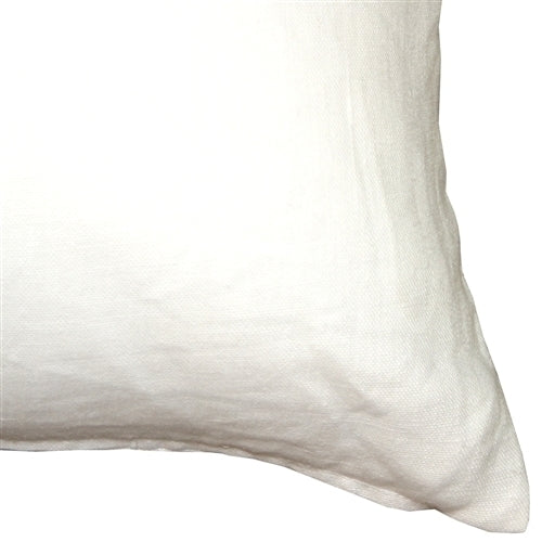 Pillow Decor - Tuscany Linen White 20x20 Throw Pillow Image 2