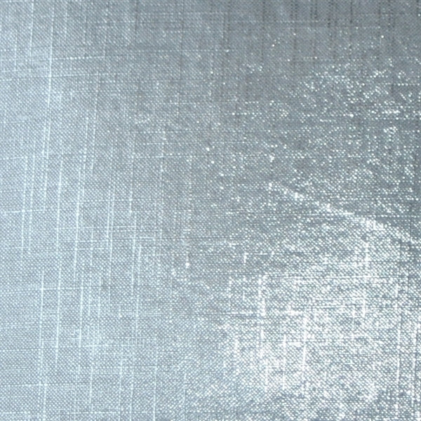 Pillow Decor - Tuscany Linen Silver Metallic 16x16 Throw Pillow Image 2