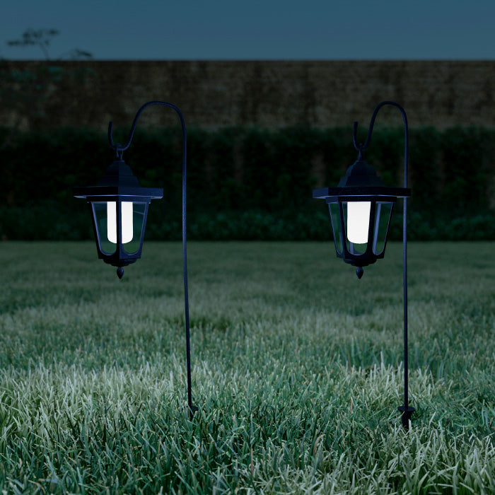 Hanging Solar Coach Lights Outdoor Lighting with Hanging Hooks for Garden, Path, Landscape, Patio, Driveway, Walkway- Image 1