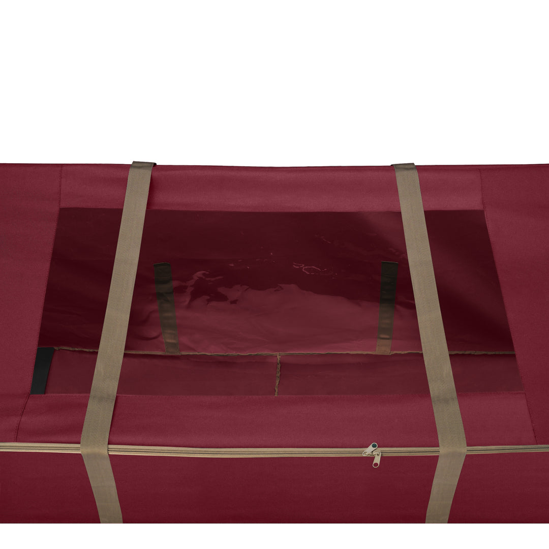 Rolling Christmas Tree Storage Duffel Bag w Window for 12 Ft Tree 60 X 25 In Image 7
