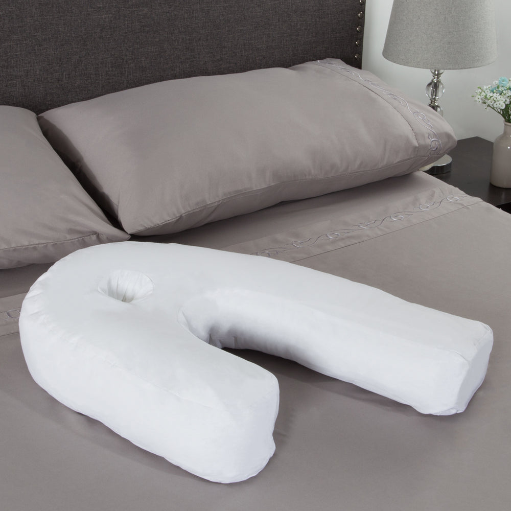 Side Sleeper Contour Pillow Comforter Hug Pillow for Neck Shoulder Support Image 2