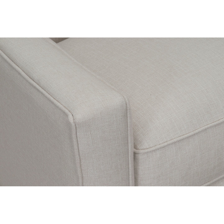 Vesta Linen Tufted Back Rest Modern Contemporary Club Chair Image 10