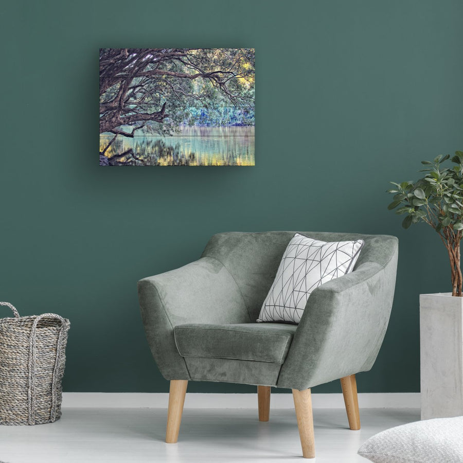 Wall Art 12 x 16 Inches Titled A Place to Dream Ready to Hang Printed on Wooden Planks Image 1