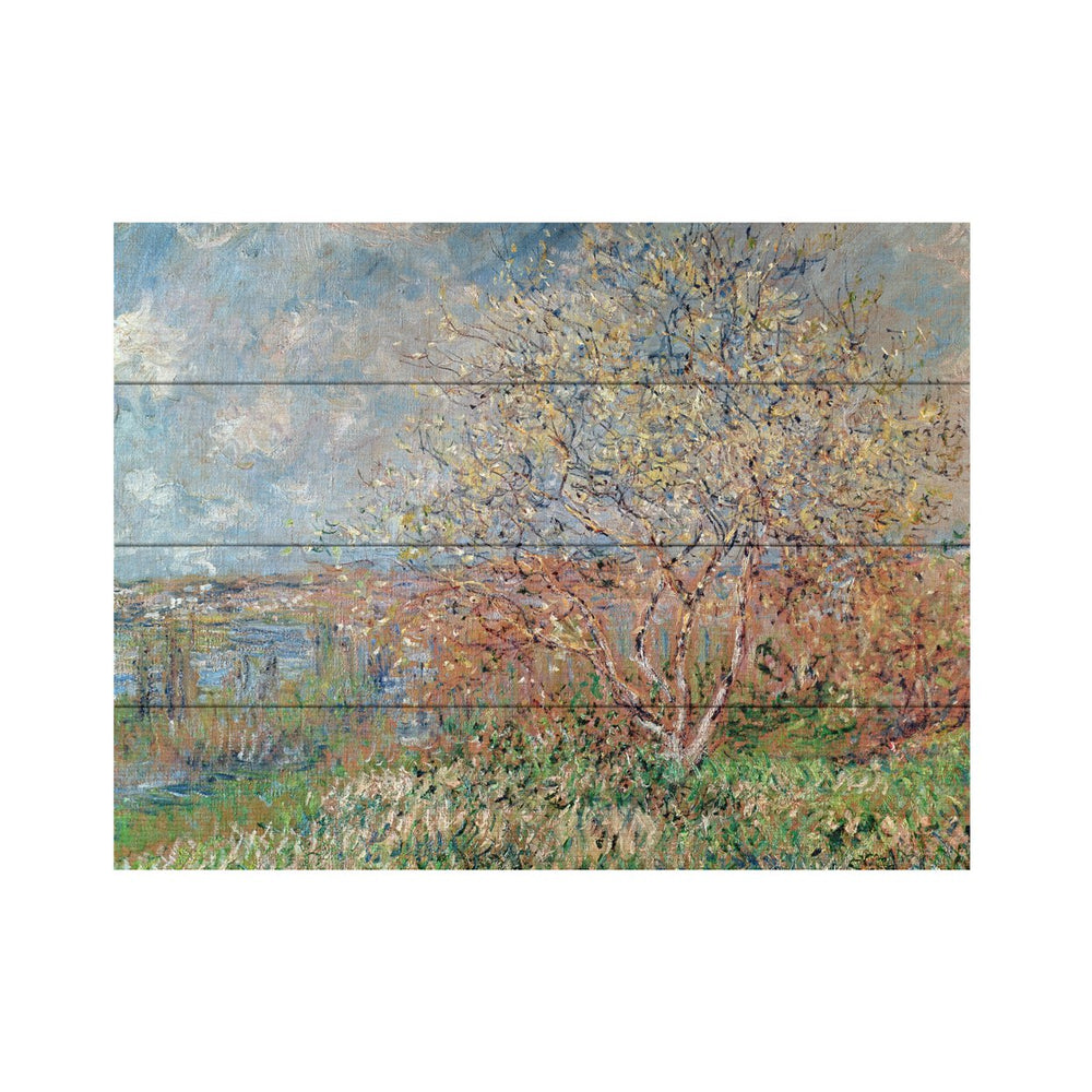 Wall Art 12 x 16 Inches Titled Spring 1880 Ready to Hang Printed on Wooden Planks Image 2