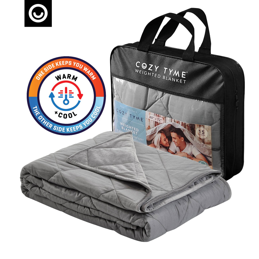 Adana 2 in 1 Warm and Cool Weighted Blanket - Calm Sleeping Image 1