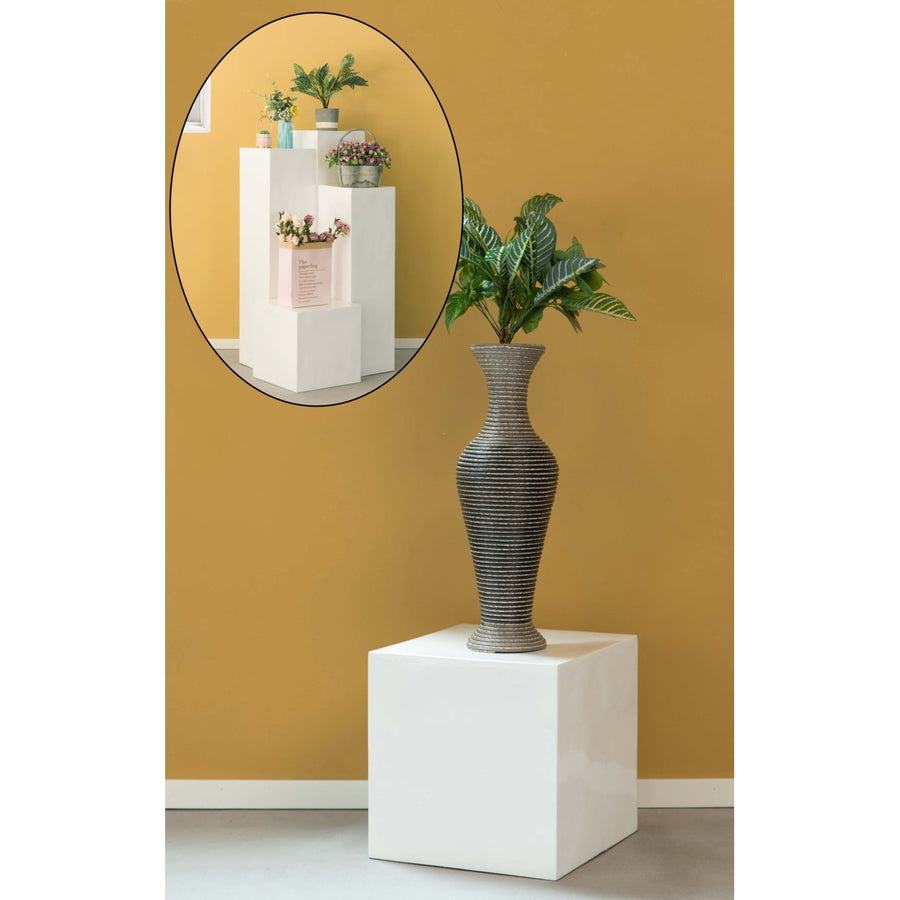 Flower Stand cube, Interior Design, decorative display cube, Wedding Pedestal stand, Centerpiece, Flower Display Stand, Image 1