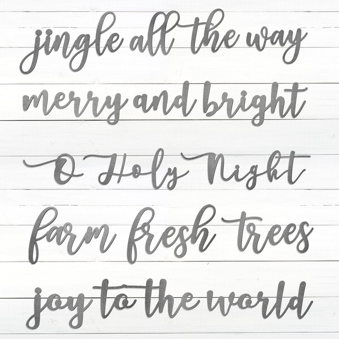 Farmhouse Christmas Wall Phrases - 5 Styles - Christmas Hanging Decorations Image 8