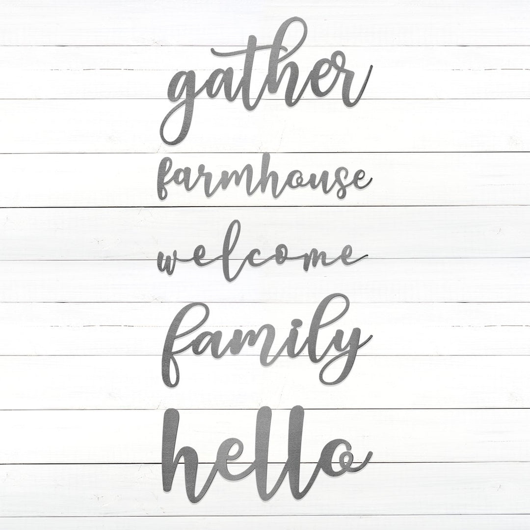 Farmhouse Wall Words - Metal Welcome and Greeting Farmhouse Signs Image 8