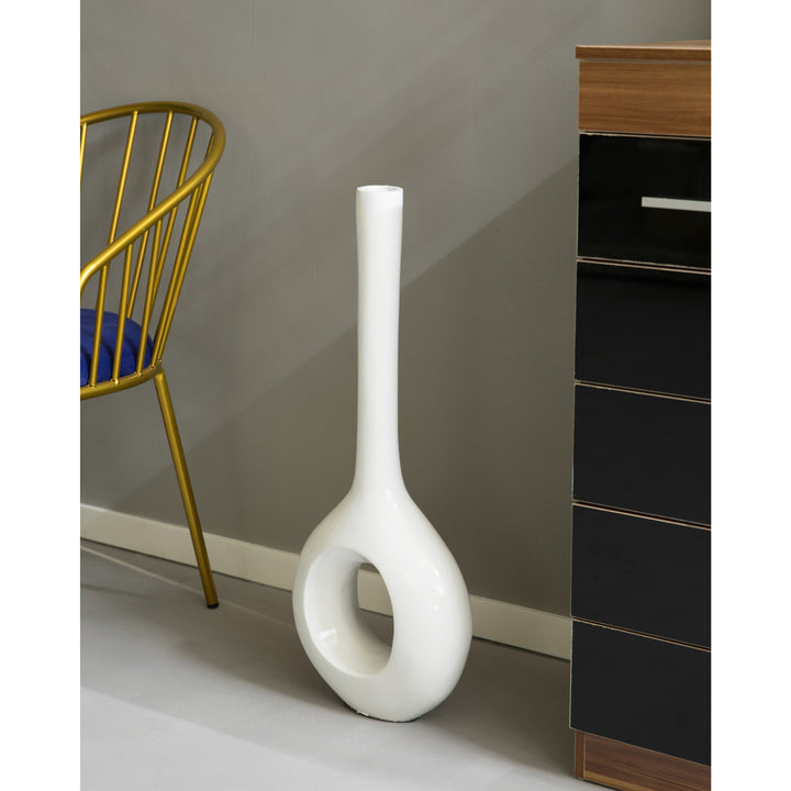 Tall Narrow Vase, Modern Floor Vase, Decorative Gift, Vase for Home Interior Design, 28 Inch Extra Large Tall Vase Image 11