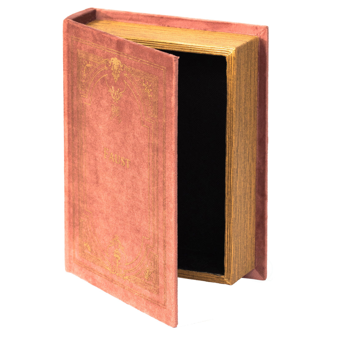 Decorative Vintage Book Shaped Trinket Storage Box Image 4