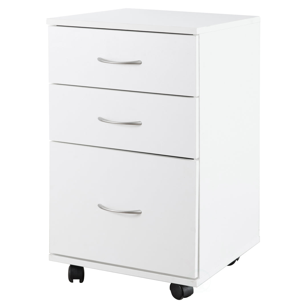 Office File Cabinet 3 Drawer Chest with Rolling Casters Image 6