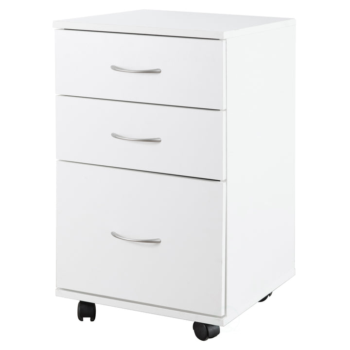Office File Cabinet 3 Drawer Chest with Rolling Casters Image 6