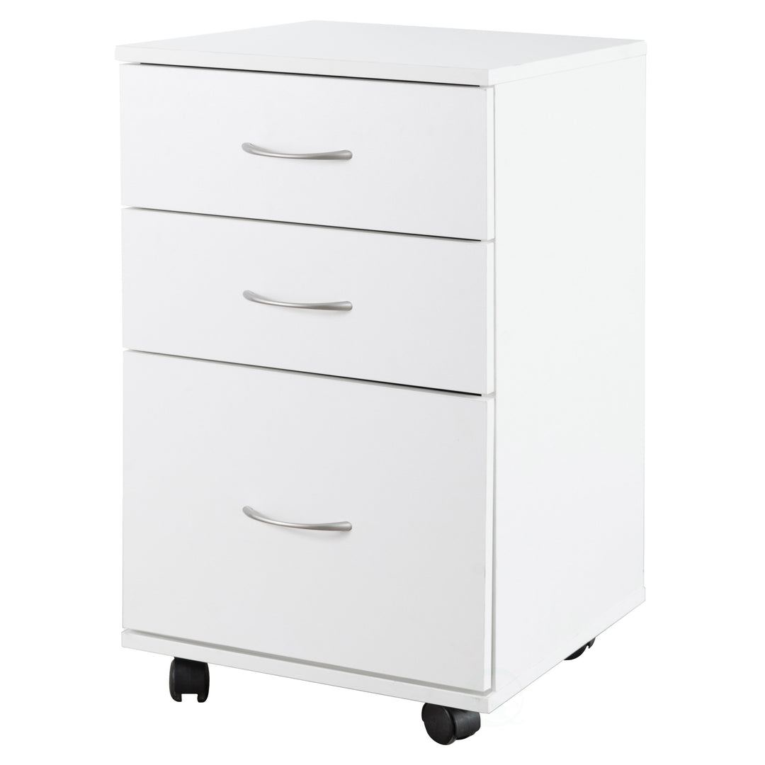 Office File Cabinet 3 Drawer Chest with Rolling Casters Image 1
