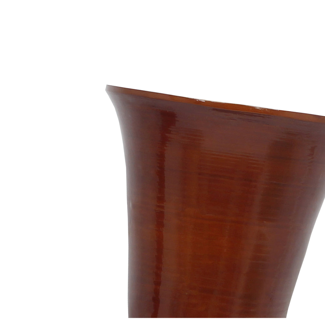 Tall Modern Decorative Floor Vase: Handmade, Natural Bamboo Finish, Contemporary Home Dcor, Handcrafted Bamboo, Elegant Image 4