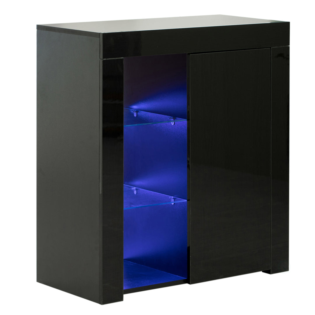 Office or Living Room Side Storage Cabinet with LED Image 6