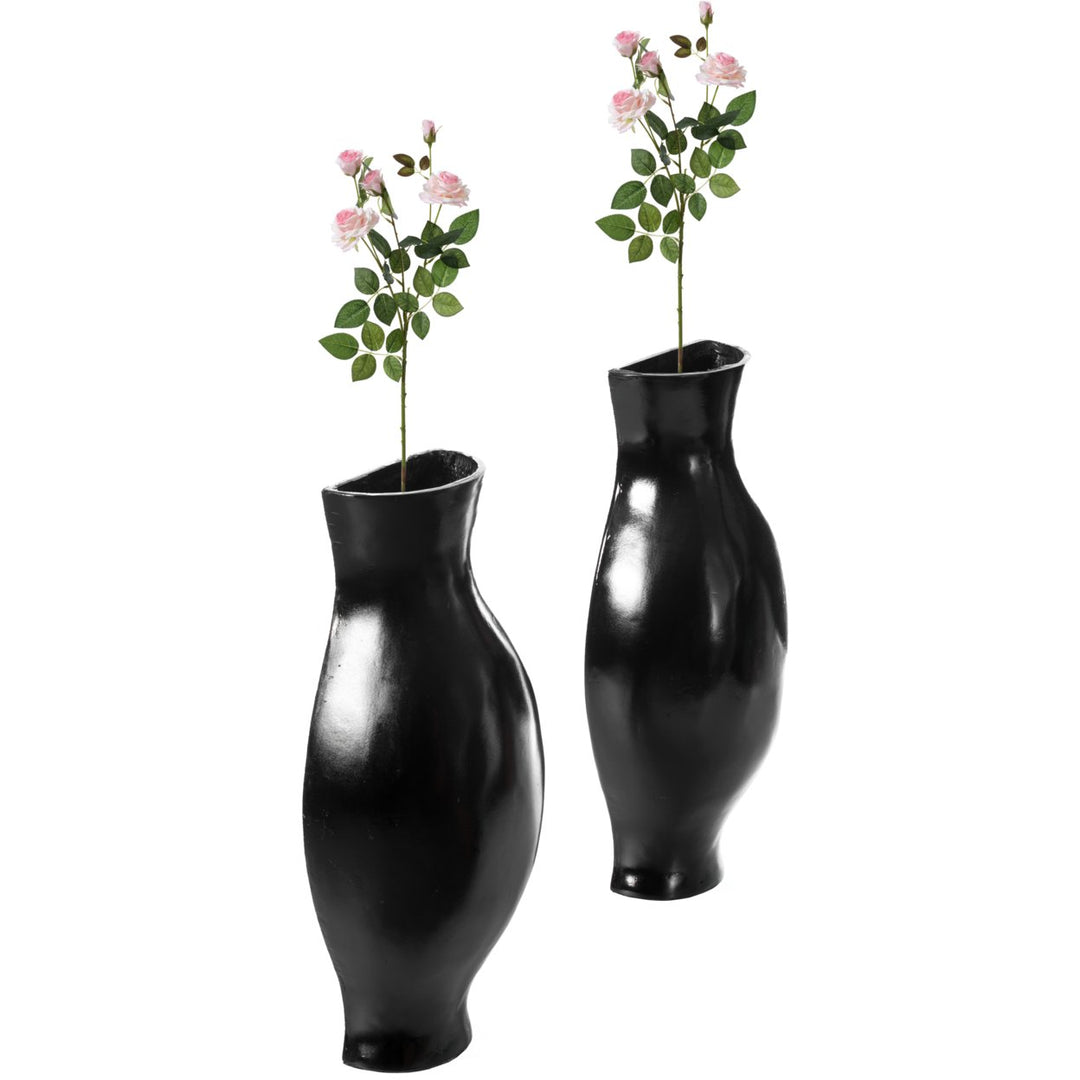 Tall Narrow Vase, Sleek Split Vase, Modern Floor Vase, Decorative Gift, Vase for Interior Design, 24.5 Inch Vase Image 1
