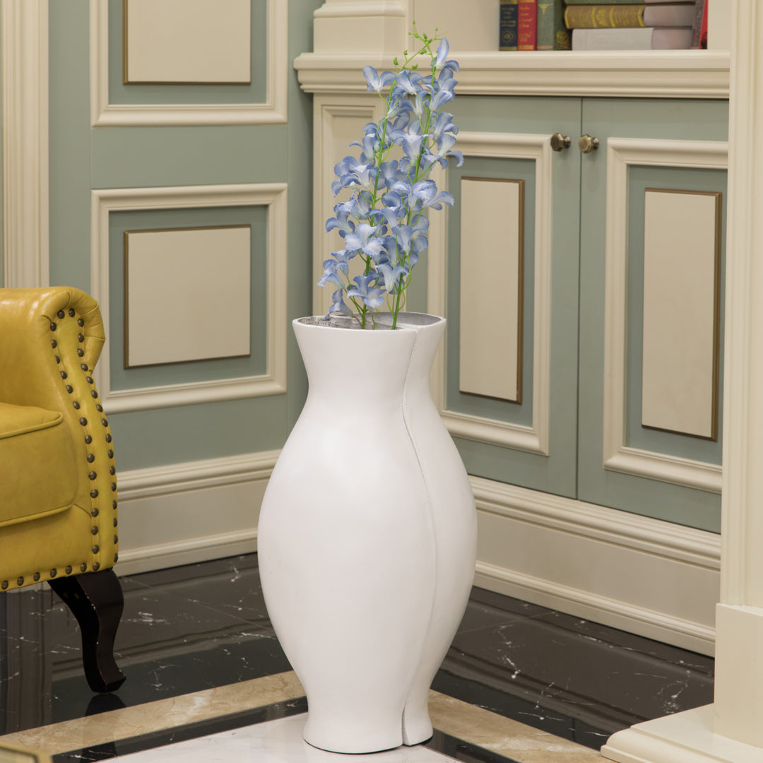 Tall Narrow Vase, Sleek Split Vase, Modern Floor Vase, Decorative Gift, Vase for Interior Design, 24.5 Inch Vase Image 6