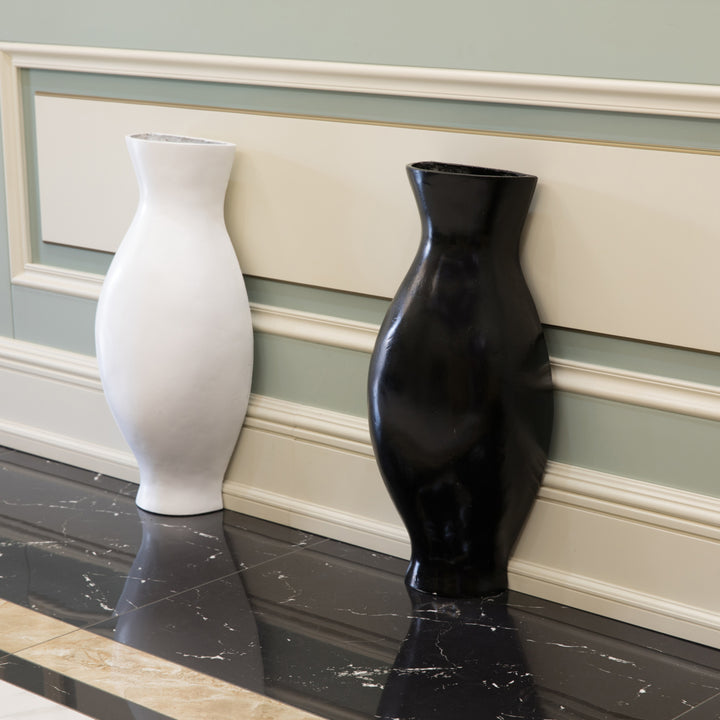 Tall Narrow Vase, Sleek Split Vase, Modern Floor Vase, Decorative Gift, Vase for Interior Design, 24.5 Inch Vase Image 9