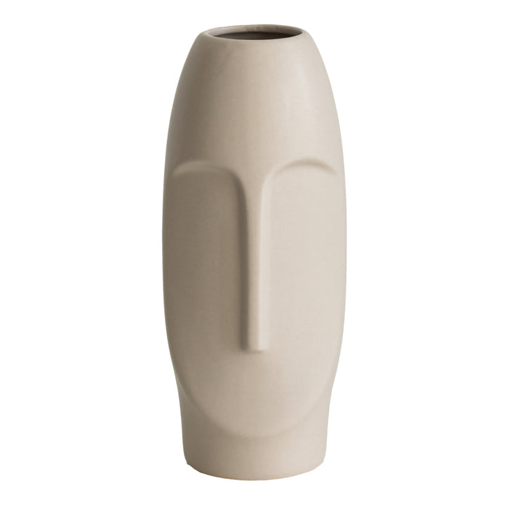 9.5" H Decorative Ceramic Abstract Face Modern Statue Sculpture Flower Centerpiece Vase Image 11