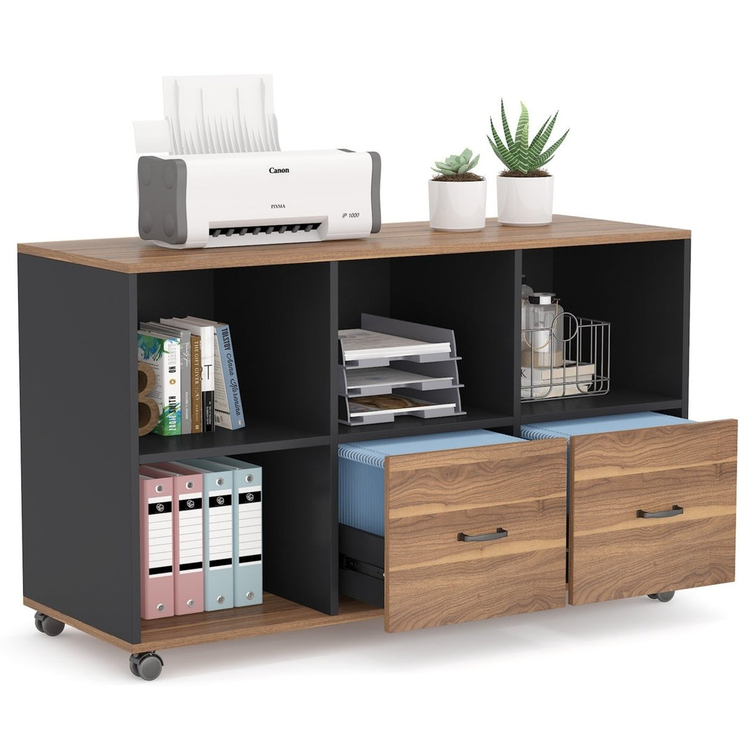 Tribesigns 2 Drawers Lateral File Cabinets Letter Size, 43 inches Mobile Filing Cabinet Image 7