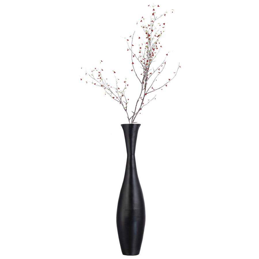 Bamboo Floor Vase - 43-inch Modern Elegance, Living Room Decor, Entryway, Dining Accent, Versatile Floral Styling, Home Image 1