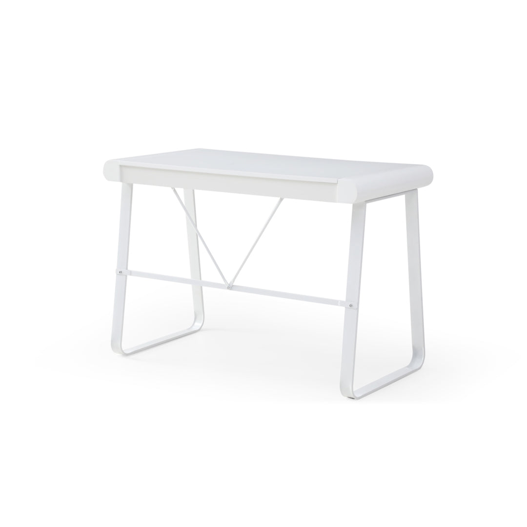 Graciela Desk-2 Storage Drawers-Geometric Leg Frame-Clean and Streamlined Design Image 4