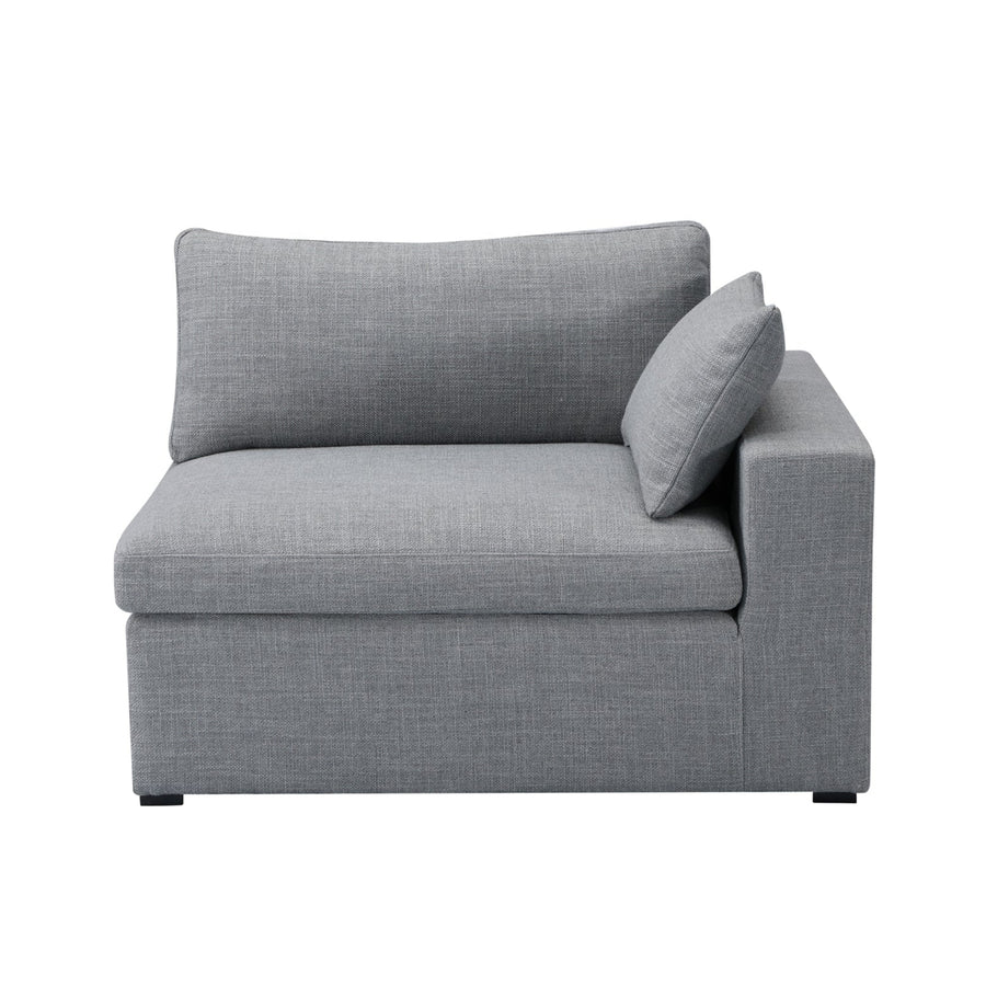 Ins Sofa - 1-Seater Single Module with Left Arm - Grey Fabric Image 1