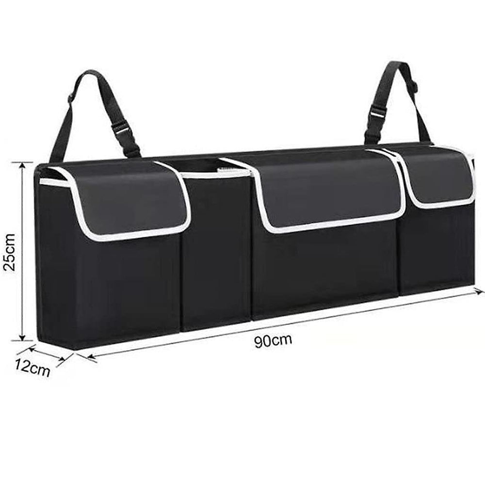 Car Trunk Storage Bag Oxford Cloth Car Backseat Multi-pocket Organizer Rear Seat Hanging Bag Image 2