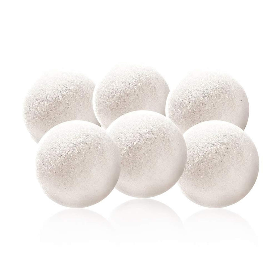 6-pack Wool Tumble Dryer Balls Reusable Natural Fabric Softener Image 1
