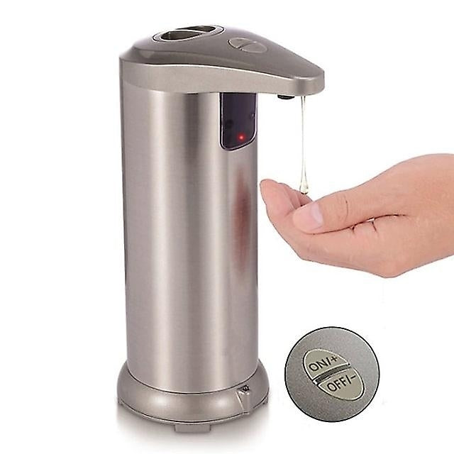 250ml Infrared Sensor Stainless Steel Touchless Automatic Soap Dispenser Image 1