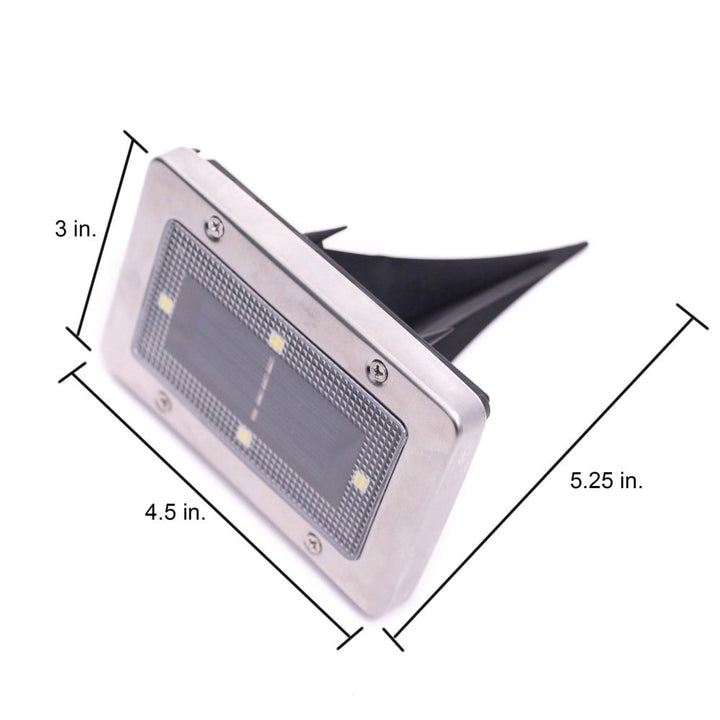 Outdoor Weatherproof Solar LED in Ground or Mount Lights (2 or 4 Pack) Image 4