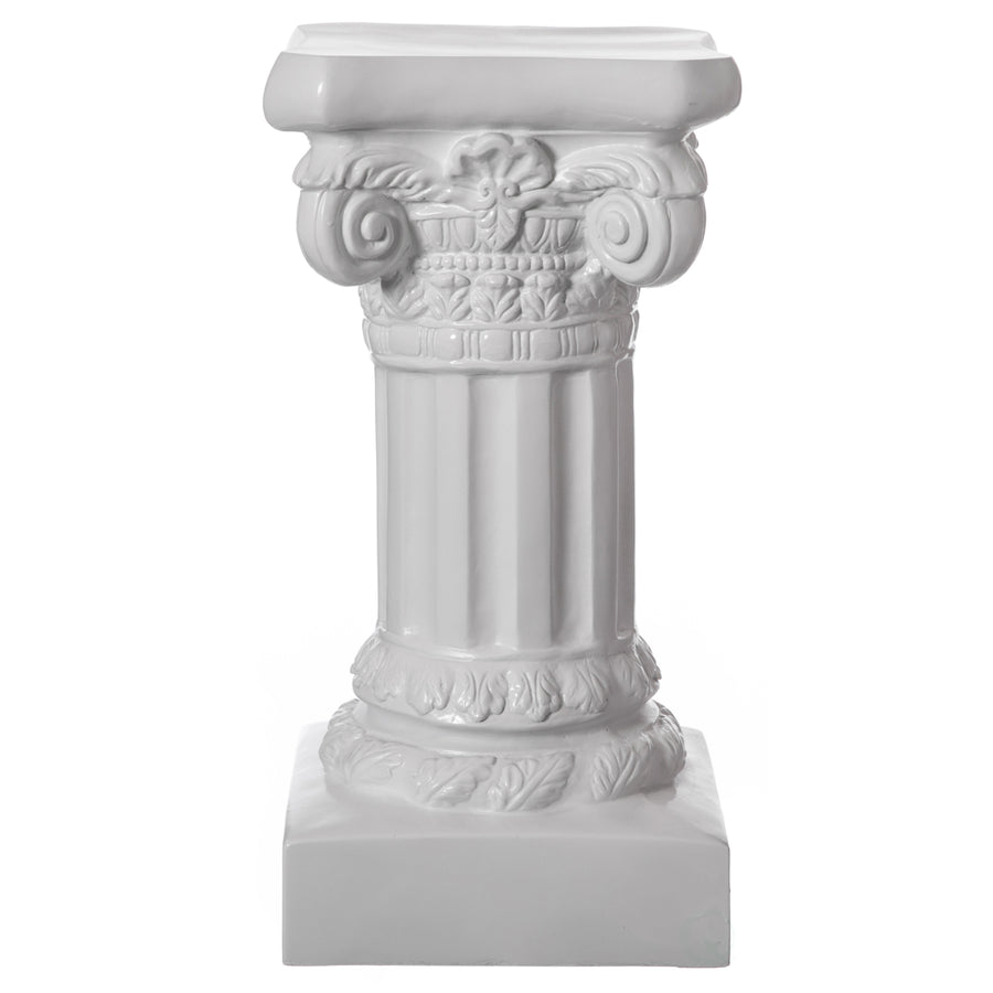 Fiberglass White Plinth Roman Style Column Ionic Piller Pedestal Vase Stand for Wedding or Party, Living Room, or Dining Image 1