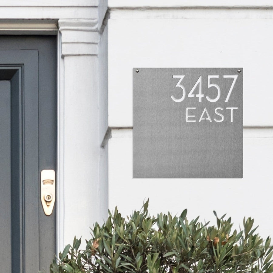 Hyde Address Plaque - House Number Address Sign Decor for Front Door Image 1