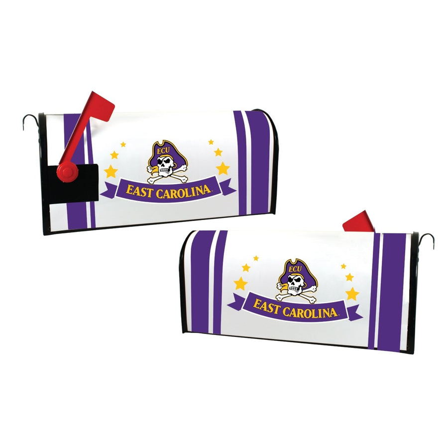 East Carolina Pirates NCAA Officially Licensed Mailbox Cover Logo and Stripe Design Image 1