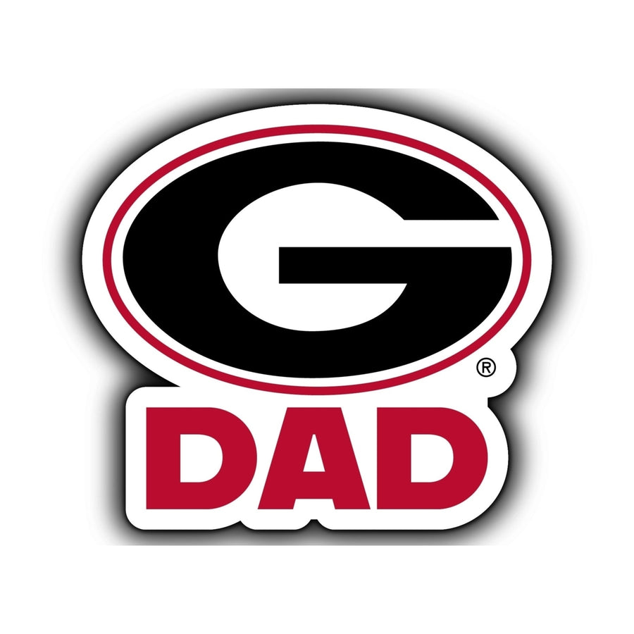 Georgia Bulldogs 4-Inch Proud Dad NCAA - Durable School Spirit Vinyl Decal Perfect Image 1