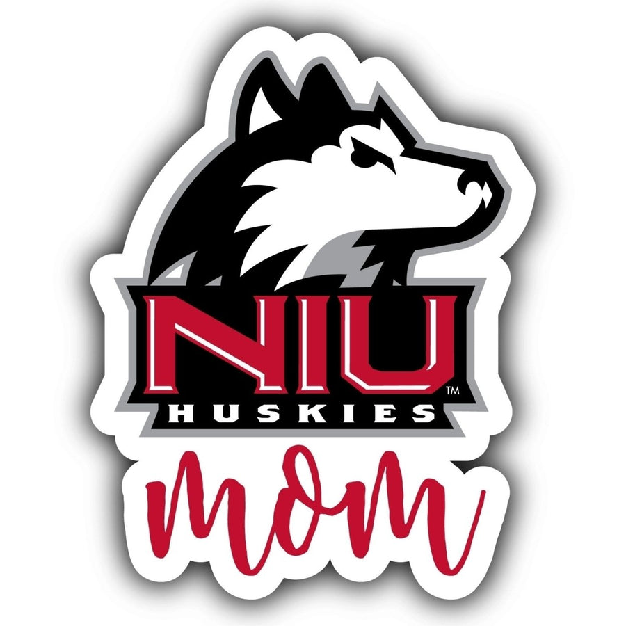 Northern Illinois Huskies 4-Inch Proud Mom NCAA - Durable School Spirit Vinyl Decal Perfect Image 1