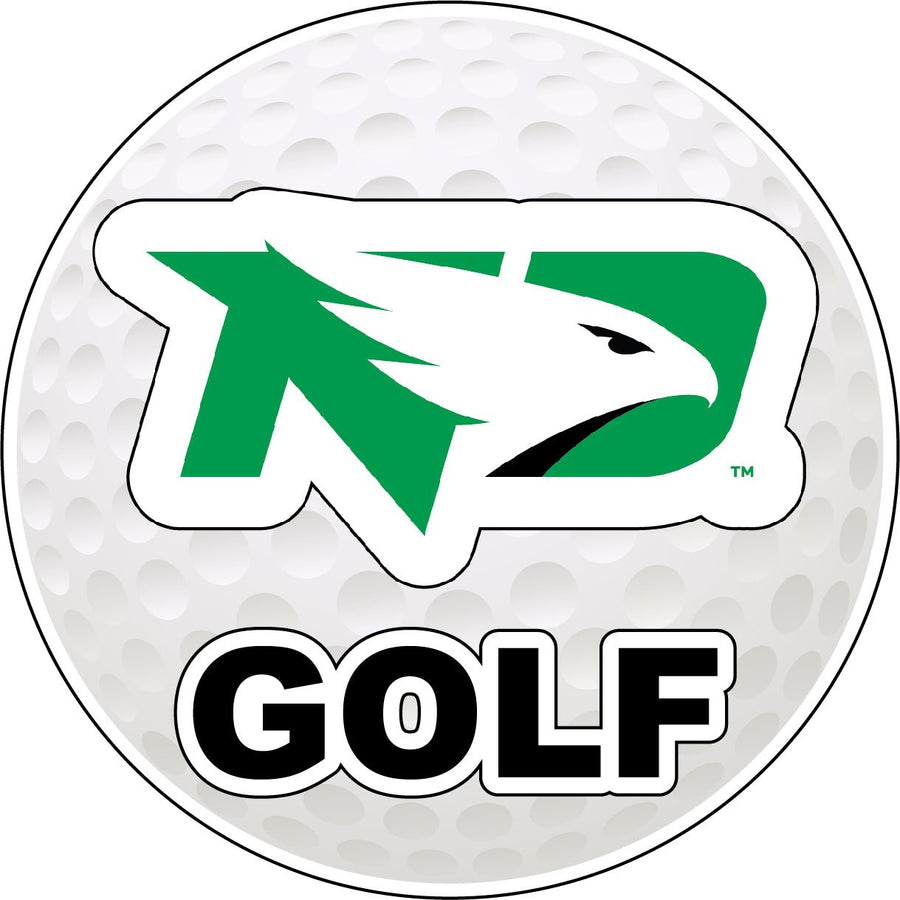 North Dakota Fighting Hawks 4-Inch Round Golf NCAA Fairway Fervor Vinyl Decal Sticker Image 1