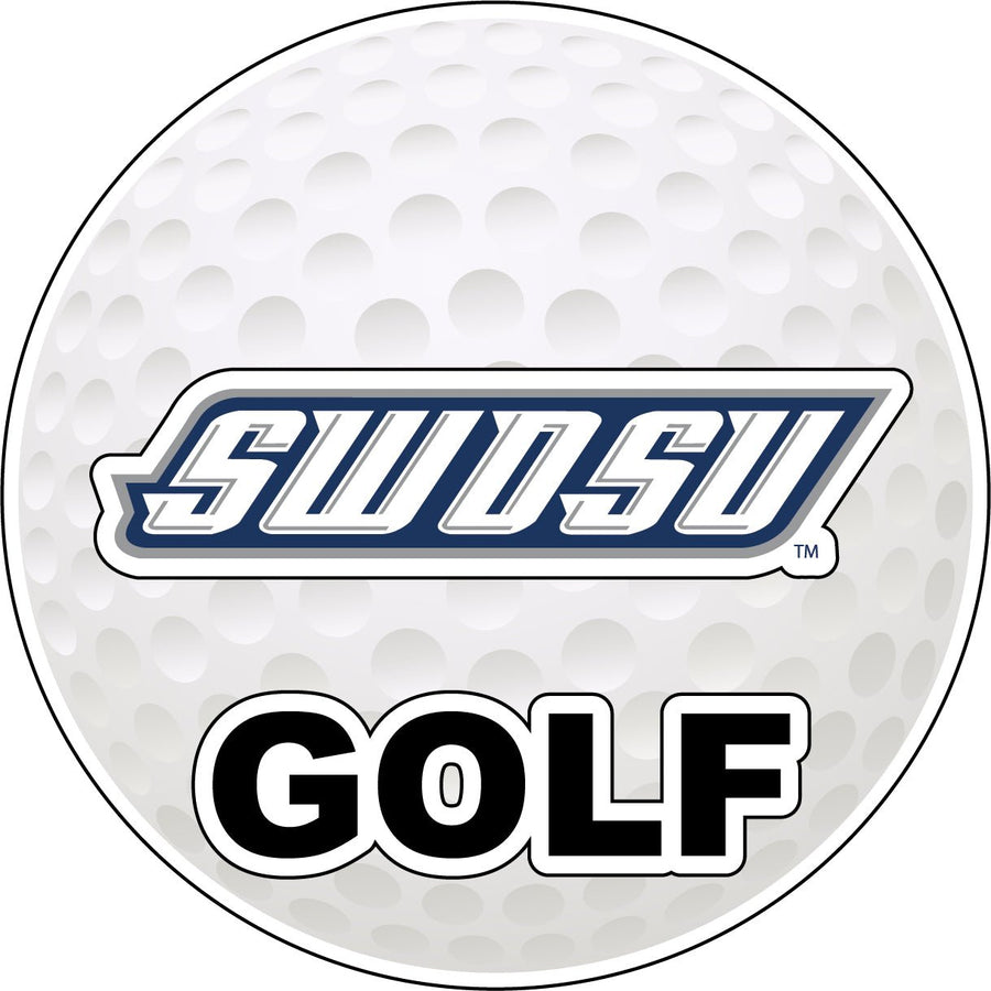 Southwestern Oklahoma State University 4-Inch Round Golf NCAA Fairway Fervor Vinyl Decal Sticker Image 1