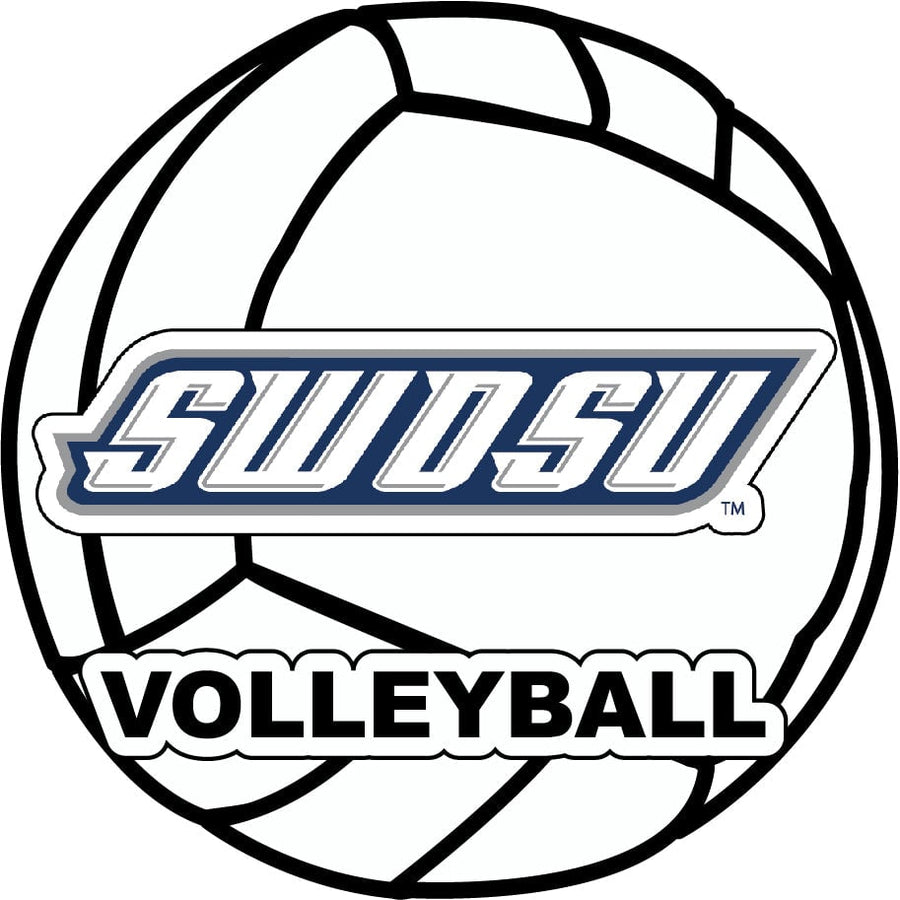 Southwestern Oklahoma State University 4-Inch Round Volleyball NCAA Vinyl Decal Sticker for Fans, Students, and Alumni Image 1