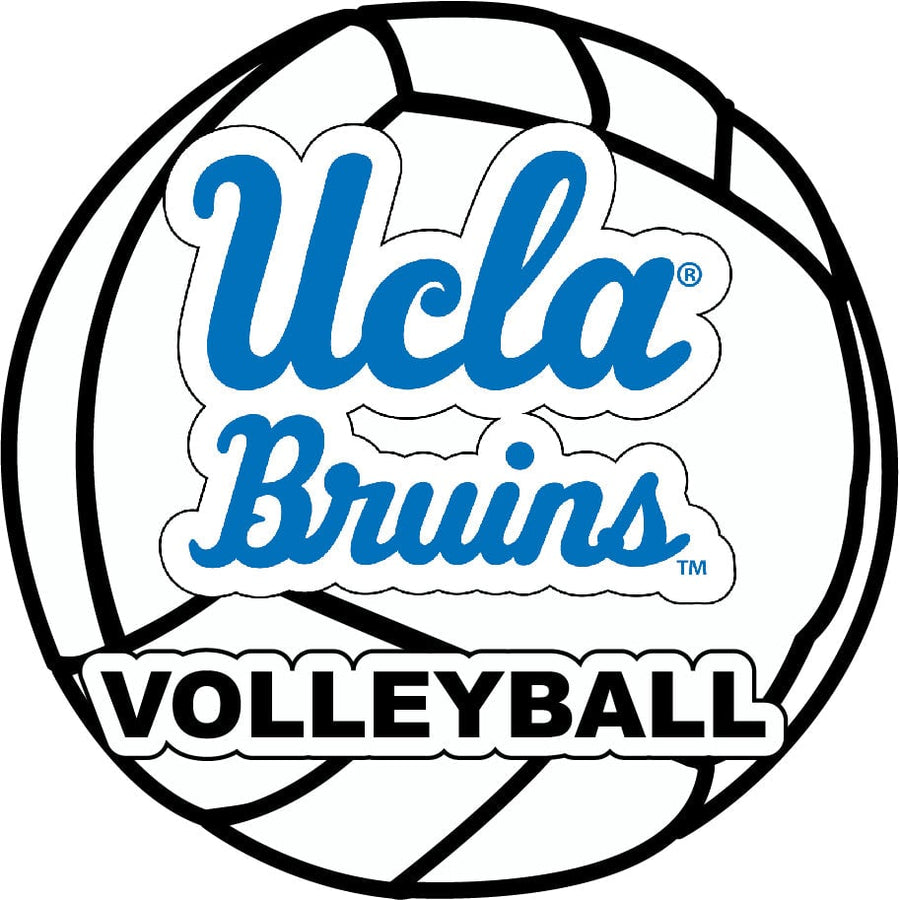 UCLA Bruins 4-Inch Round Volleyball NCAA Vinyl Decal Sticker for Fans, Students, and Alumni Image 1