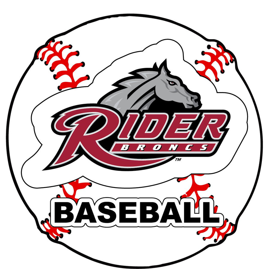 Rider University Broncs 4-Inch Round Baseball NCAA Passion Vinyl Decal Sticker Image 1